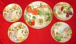 Certified International Piazzette Lg Pasta Serving +4 Individual Bowls Set Soup. Fixed Price $98.88.