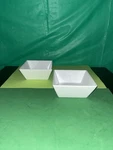 Threshold White Square Porcelain Cereal Bowl Set Of 2. Fixed Price $30.00.