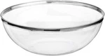 Mozaik Round Bowl, Silver Rimmed 128-OZ 11" X 5" Easy Elegant Entertaining. Fixed Price $8.83.