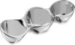 Nambe Triple Condiment Server, Alloy Metal - Silver. Fixed Price $105.00.