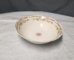 1930S Mount Clemens Pottery 'mildred' Round Serving Bowl With Center Floral. Fixed Price $35.00.