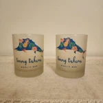 Tommy Bahama Frosted Double Old-fashioned Glasses Set Of 2 Marlin Bar. Fixed Price $24.87.