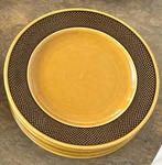 Vtg Mcm Harmony House Japan, Aurora Ironstone #4267 SET/6 Salad Plates 7.5" Mint. Fixed Price $59.99.
