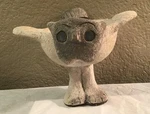 Owls! Rare "long Narrows Bowl" Scupture 5.25" Hi Fine-grained Rock W/tag New. Fixed Price $51.99.
