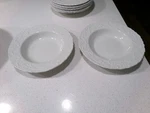 Ralph Lauren Wedgwood Claire Lot Of 2 Rimmed Soup Bowls. Fixed Price $69.93.