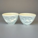 Tassen Fiftyeight 2 Dipping Bowls Laughing Tasty 3 White Porcelain Germany. Fixed Price $43.55.