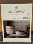 Gray Stoneware Reactive Exposed Rim 6" Cereal Bowl Set Of 4 - Hearth & Hand. Fixed Price $22.00.