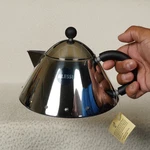 Vintage Alessi MG33 Teapot Designed By Michael Graves Black Handle Knob 1L. Fixed Price $75.00.