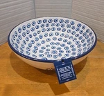 Hand Made Ceramic Salad Bowl In Turkey 10 D-3,5 Nwt Cottagecore Coastal. Fixed Price $20.33.