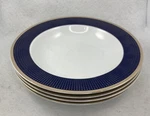 Lorren Home Trends La Luna Midnight Bone China Rim Soup Bowls 8.4IN Set Of. Fixed Price $24.00.