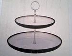 Sango Nova Black Tier Tray #4932-44--FREE Shipping!. Fixed Price $29.95.
