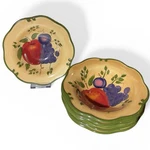 Home Trends Granada Soup Cereal Bowls Hand Painted 8 Inch, Set Of 6. Fixed Price $28.00.