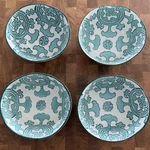 Set Of 4 Discontinued Anthropologie Gloriosa Cereal Bowls Floral Stoneware Read. Fixed Price $69.99.