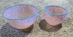 Stone- Cohn Studio Art Glass Bowls Set Of 2 Excellent Condition Both Signed. Fixed Price $270.00.