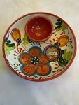 Ceramic Serving Bowl, Flowers,hand Painted Made Spain 7 DX1,5 H-new. Fixed Price $24.00.