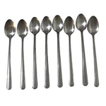 Royal Chicago Stainless Steel China Teaspoon Lot Of 8 Art Deco Dining Kitchen. Fixed Price $15.99.