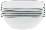 Corelle Vitrelle 6PIECE 22OZ Cereal Soup Bowls, Triple Layer Glass And Chip. Fixed Price $52.78.