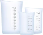 Isi Basics Silicone Flexible Clear Measuring Set Of 3, 1-CUP, 2-CUP,. Fixed Price $28.95.