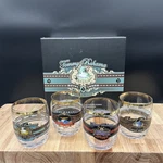 Tommy Bahama Royal Crush Set Of 4 Double Old Fashioned Glasses. Fixed Price $43.26.