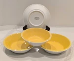 Htf Mikasa Light Lively Yellow C7300/D5350/C6300 Bowls 4PCS (three 7", One 6"). Fixed Price $29.99.