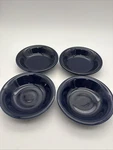Set Of 4 Hlc Fiesta Cobalt Blue 5.25 Fruit Dessert Salsa Bowls. Fixed Price $32.00.