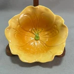 Grasslands Road Petals Bowl Yellow Ceramic Open Flower Spring Dessert Trinket. Fixed Price $15.00.