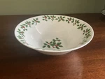 Royal Norfolk Holly Red Berry Christmas 7" Soup Cereal/ Dessert Bowl-vg. Fixed Price $9.99.