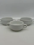 Set Of 3 Vintage Thomas Rosenthal Germany Porcelain White Soup Bowl. Fixed Price $75.00.