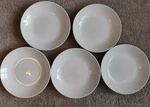 Set Of Williams Sonoma Made Portugal Dinnerware White Soup Pasta Bowls 9.5". Fixed Price $56.98.