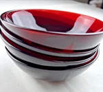 Vintage Ruby Red Glass Dessert Bowls 4.5" Set Of Free Shipping Gorgeous. Fixed Price $31.97.