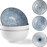 Houlu 60 Oz Pho Bowls, Large Soup Bowl, Japanese Ramen Set, Big Porcelain 8. Fixed Price $47.00.