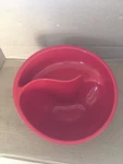 Obol Never Soggy Crispy Cereal Bowl Red- Spiral Slide Design Preowned.. Fixed Price $7.07.