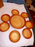 Mountain Woods Salad Set: 1 Serving Bowl, 7 Individual Bowls. Fixed Price $38.99.