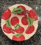 Rare Coton Colors Ruffle Christmas Bowl. Fixed Price $55.99.