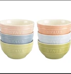 Staub Ceramic 6-PC 4.75-INCH Small Universal Bowl Macaron Pastel Colors. Fixed Price $79.90.