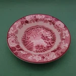 Woods Ware By Enoch And Sons Ivory Desert Bowl 5.5" Diameter Red. Fixed Price $14.95.