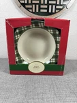 Target 2002 Holly Plaid Holiday Soup Bowl Set. Fixed Price $39.99.