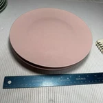 Ikea 22610 Fargklar Matte Light Pink Stoneware Dinner Plates 10.2IN Set Of 3. Fixed Price $29.96.