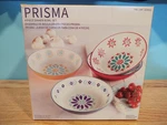 Baum Prisma Dinner Bowl 4 Piece Stoneware Set Paster Cereal Plate Microwave Safe. Fixed Price $24.95.