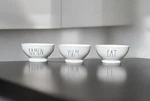 Rae Dunn Artisan Collection By Magenta Set Of 3 Ceramic Bowls Ramen Yum Eat. Fixed Price $13.25.