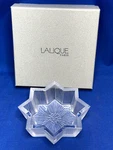Lalique French Art Glass Coupelle Antares Star Bowl In Box. Fixed Price $75.00.
