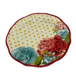 Lot Of 6 The Pioneer Woman Blossom Jubilee Stoneware Polka Luncheon Plate 8.5 In. Fixed Price $27.00.