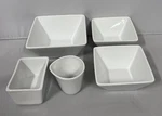 White Restaurant Syracuse China World Tableware Bowls Creamer Sugar Packet. Fixed Price $18.99.