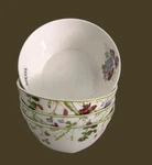 New Mikasa Wildflower Set 4 Cereal Soup Bowls 6" Bone China. Fixed Price $35.99.