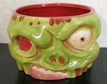 Think Geek Zombie Ceramic Cereal Bowl Green & Red 32 Fl Oz - Halloween Nwt. Fixed Price $20.00.