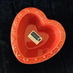 New Chantal Red Heart Hobnail Ramekin Baking Candy Dish 1 Cup. Fixed Price $6.97.