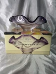 Lenox Bowl Amethyst Purple Organics Wave Non-lead Crystal Low 11 Inch. Fixed Price $29.99.