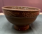 Dayspring Ever Grateful Collection 5.5 Inch Footed Taupe Bowl Item 75350 Nice. Fixed Price $20.00.