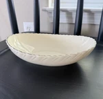 Vintage Lenox Weatherly Oval Vegetable Bowl 10" Platinum Trim D-517 Ivory Usa. Fixed Price $34.99.