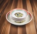 Himark HIM11 Buona San Remo Italy - 12" Serving &4 Individual Pasta Bowls. Fixed Price $163.35.